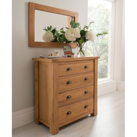 Solid Oak : Khung Gương Gỗ Sồi 70 x 90cm